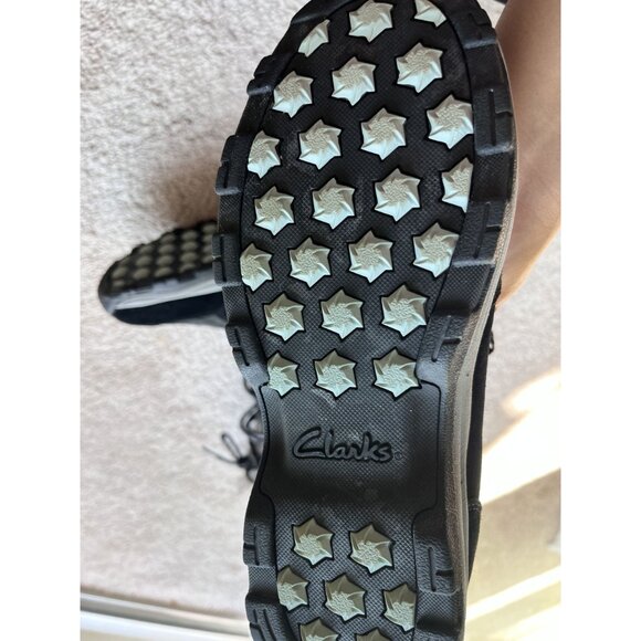 Clarks Collection Wintry Hi Waterproof Insulated fur Black Snow Boats size 8.6 - Picture 4 of 12